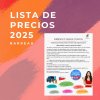Lista de precios 2025